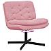 Poltrona Relax con Base Girevole Rosa 63 x 75 x 76 cm Velluto - Foto miniatura 9