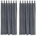Tende con tende 2 pcs Grigio chiaro 140 x 175 cm Velluto - Foto miniatura 1