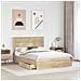Letto con Contenitore con testiera Rovere Sonoma 160 x 200 cm - Foto miniatura 3