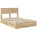 Letto con Contenitore con testiera Rovere Sonoma 160 x 200 cm - Foto miniatura 4