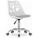Sedia girevole ergonomica Valora PRINT bianca e grigia per ufficio domestico - Foto miniatura 1