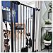 Bettacare Cancelletto Per Animali Con Gattaiola Bloccabile, 107.4cm - 115cm, Nero, Altezza Di 104cm - Foto miniatura 2