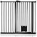 Bettacare Cancelletto Per Animali Con Gattaiola Bloccabile, 107.4cm - 115cm, Nero, Altezza Di 104cm - Foto miniatura 1