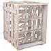 Cassetto Portabottiglie In Legno Marrone 33x32x43h - Foto miniatura 1