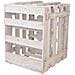 Cassetto Portabottiglie In Legno Marrone 33x32x43h - Foto miniatura 4
