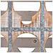 Cassetto Portabottiglie In Legno Marrone 33x32x43h - Foto miniatura 5