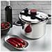 Pentola a Pressione Pro in Acciaio Inox 18/10 - Sicura, Performante e adatta all’Induzione - 6 Litri - Foto miniatura 3