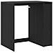 Mobiletto per lavatrice con porta Rovere Nero 87 x 60 x 89 cm - Foto miniatura 1