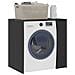 Mobiletto per lavatrice con porta Rovere Nero 87 x 60 x 89 cm - Foto miniatura 3