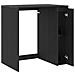 Mobiletto per lavatrice con porta Rovere Nero 87 x 60 x 89 cm - Foto miniatura 5