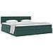 Letto con Contenitore Verde Scuro 200 x 200 cm Velluto - Foto miniatura 3