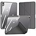 Cover per iPad Air (2022) - TPU+PC+Pelle /PU, Grigio, Auto Wake /Sleep - Foto miniatura 4