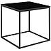 Tavolino D'appoggio Vita In Nero Con Struttura In Acciaio, 45×45×45 Cm - Foto miniatura 2