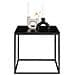 Tavolino D'appoggio Vita In Nero Con Struttura In Acciaio, 45×45×45 Cm - Foto miniatura 3