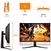 G4 C32G4Z Monitor PC 80 cm (31.5") 1920 x 1080 Pixel Full HD LCD Nero, Rosso - Foto miniatura 2