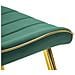 Sedia Paris Verde E Gold In Tessuto Con Gambe Dorate - Set 2 Pezzi - Foto miniatura 7
