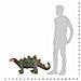 Dinosauro Stegosaurus in Peluche in Piedi Verde e Arancione XXL - Foto miniatura 2