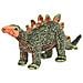 Dinosauro Stegosaurus in Peluche in Piedi Verde e Arancione XXL - Foto miniatura 1