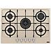 FHMA 755 4G DC OA C Beige, Nero, Acciaio inox Da incasso 73 cm Gas 5 Fornello (i) - Foto miniatura 1