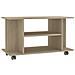 Mobile TV con Ruote Rovere Sonoma 80x40x45 cm Legno Multistrato - Foto miniatura 1