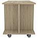 Mobile TV con Ruote Rovere Sonoma 80x40x45 cm Legno Multistrato - Foto miniatura 5