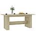 Tavolo da Pranzo Rovere Sonoma 180x90x76cm in Legno Multistrato - Foto miniatura 3