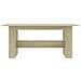 Tavolo da Pranzo Rovere Sonoma 180x90x76cm in Legno Multistrato - Foto miniatura 4