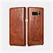 Samsung Note 8 Custodia In Pelle Marrone Di Lusso Serie Vintage Curvato Bordi - Foto miniatura 1