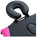 Lettino Da Massaggio A 4 Sezioni In Alluminio Nero E Rosa - Foto miniatura 7