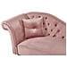 Chaise Longue Per Lato Sinistro In Velluto Rosa Lattes - Foto miniatura 8