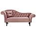 Chaise Longue Per Lato Sinistro In Velluto Rosa Lattes - Foto miniatura 1