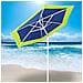 Ombrellone Mare Spiaggia Giardino Acciaio Grande 210cm Verde Blu Con Custodia - Foto miniatura 2