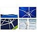 Ombrellone Mare Spiaggia Giardino Acciaio Grande 210cm Verde Blu Con Custodia - Foto miniatura 5