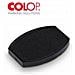 Cuscinetto Ov55 Nero Ovale Tampone Di Ricambio Per Timbro Colop Ov55 Misura 35x55mm - Foto miniatura 2
