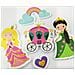 30 Adesivi - Schiuma Eva - Principesse - Brillantini - Foto miniatura 1