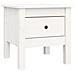 Tavolino Bianco 40x40x39 Cm Legno Massello Di Pino - Foto miniatura 2