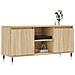 Mobile Porta Tv Rovere Sonoma 104x35x50 Cm In Legno Multistrato - Foto miniatura 3