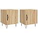 Comodini 2 Pz Rovere Sonoma 40x40x50 Cm In Legno Multistrato - Foto miniatura 2