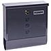 Chance E7005 Cassetta Postale In Acciaio Con Portagiornali, Formato Din A4, Cassetta Della Posta Con Serratura Coperta E Portanome, Antracite - Foto miniatura 1