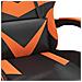Sedia da Gaming Girevole Nero e Arancione in Similpelle - Foto miniatura 5