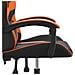Sedia da Gaming Girevole Nero e Arancione in Similpelle - Foto miniatura 6