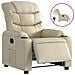 Poltrona Reclinabile Elettrica Crema In Similpelle - Foto miniatura 2