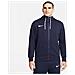 Felpa Con Cappuccio Full Zip Cw6887-451 Uomo Taglia 2Xl Colore Blu - Foto miniatura 1