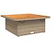 Set Divano Da Giardino 3 Pz Con Cuscini Beige In Polyrattan - Foto miniatura 4