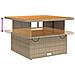 Set Divano Da Giardino 3 Pz Con Cuscini Beige In Polyrattan - Foto miniatura 6