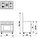 Cucina Gas SA965VI 5 Fuochi a Gas Forno Gas Classe A Dimensioni 90 x 60 cm Colore Inox Serie Specialista - Foto miniatura 4