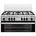 Cucina Gas SA965VI 5 Fuochi a Gas Forno Gas Classe A Dimensioni 90 x 60 cm Colore Inox Serie Specialista - Foto miniatura 3