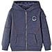 Felpa con Cappuccio e Cerniera per Bambini Blu Scuro Mélange 104 - Foto miniatura 1