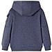 Felpa con Cappuccio e Cerniera per Bambini Blu Scuro Mélange 104 - Foto miniatura 2