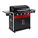 Gas2Coal 2.0 4B Grill Carrello Carbone + gas naturale Nero, Acciaio inox, Rosso - Foto miniatura 2